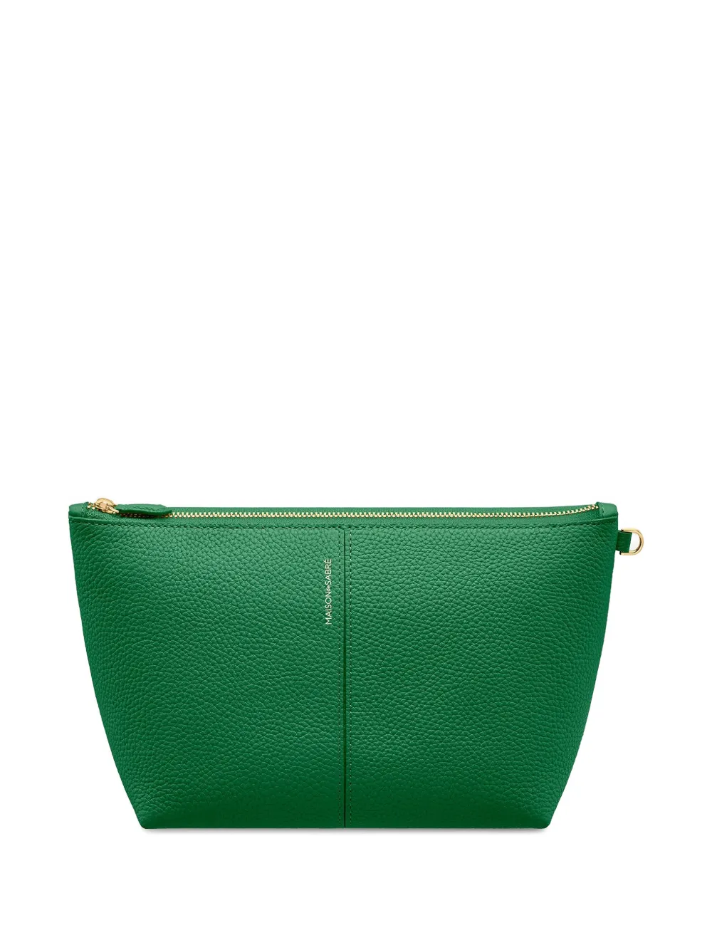 Maison De Sabre Leather D-ring Pouch In Green