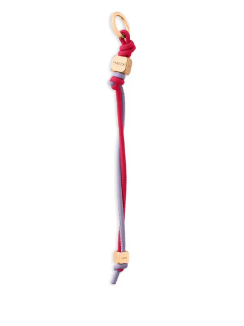 MAISON de SABRÉ cuboidal hardware leather wristlet charm