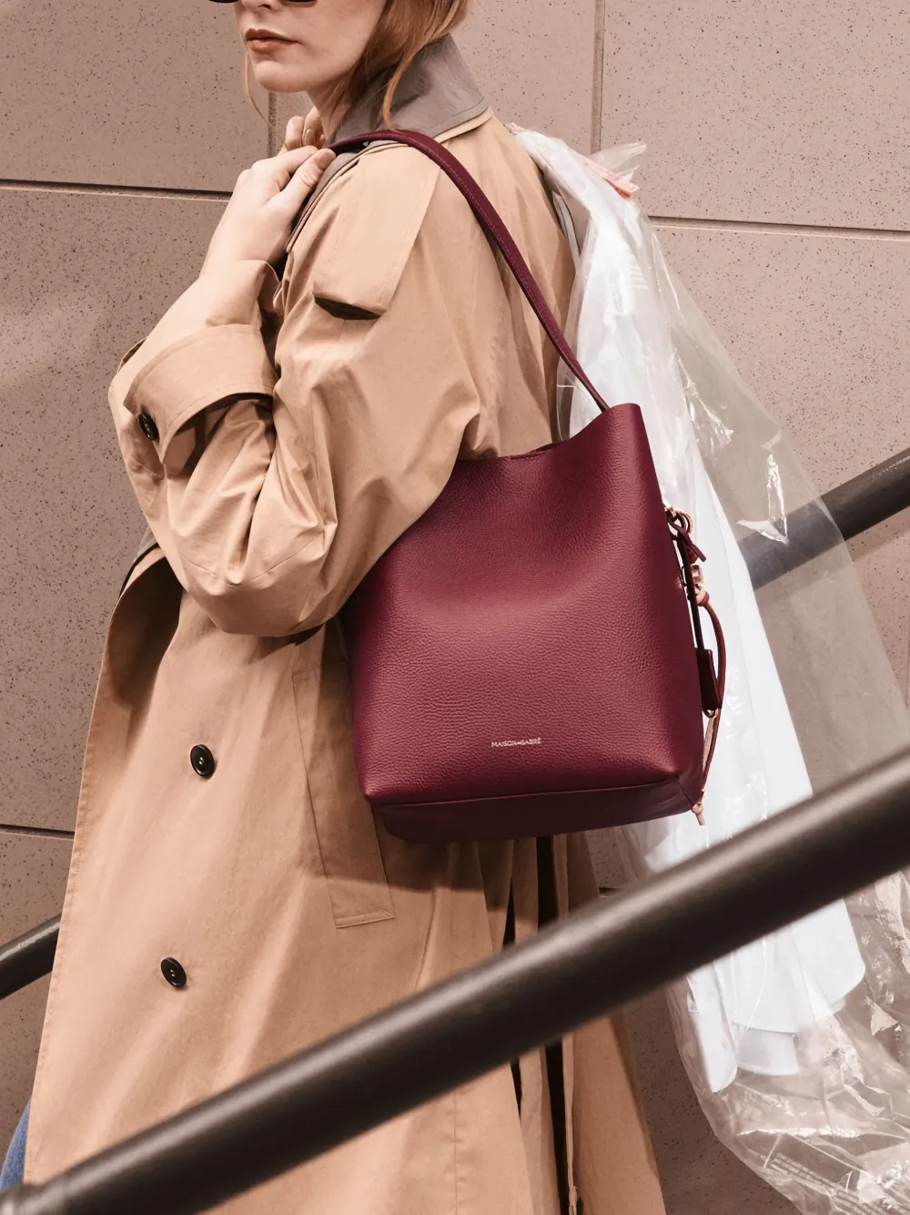 MAISON de SABRÉ leather bucket soft tote | Image 2