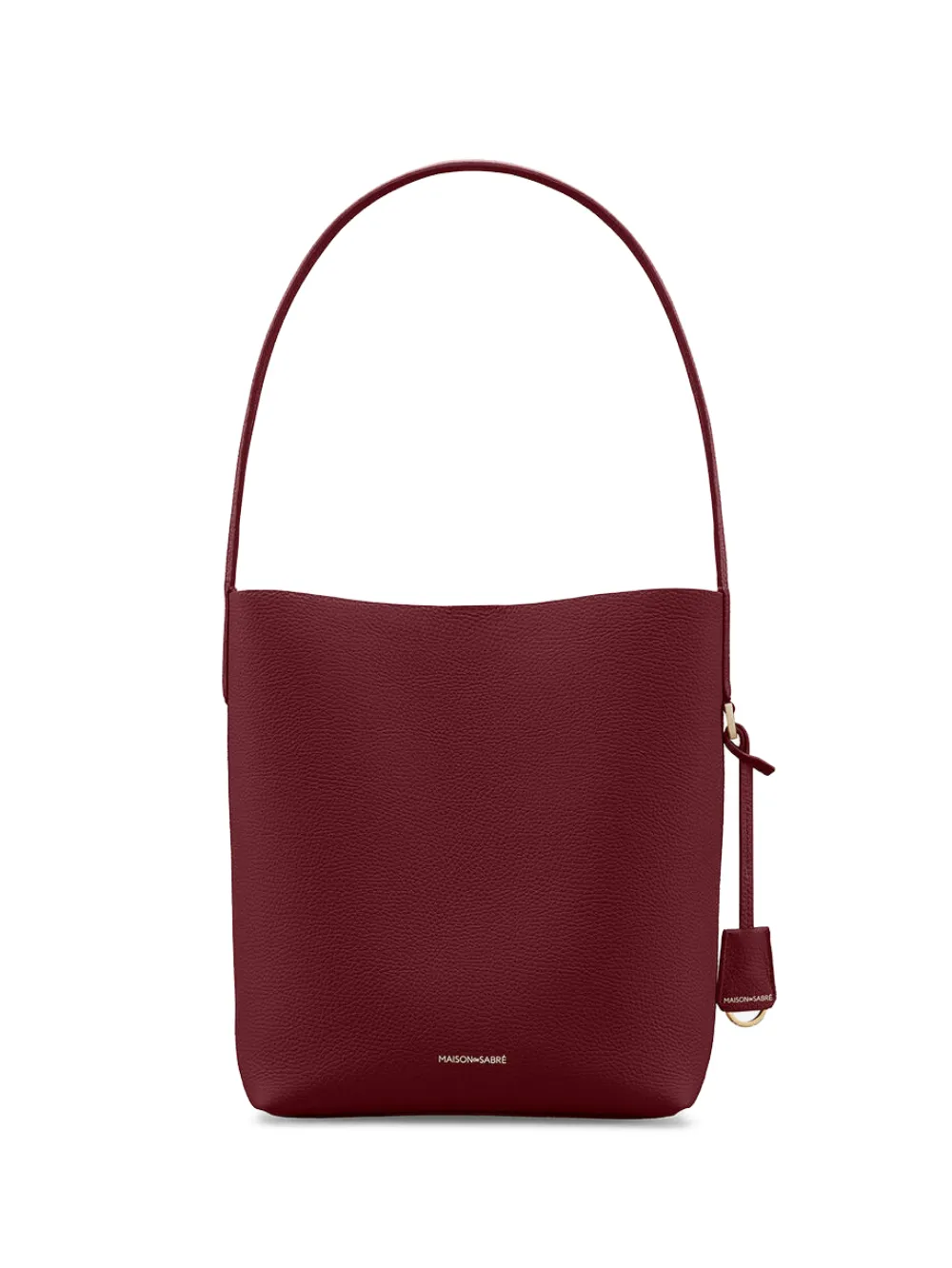 MAISON de SABRÉ leather bucket soft tote - Rosso