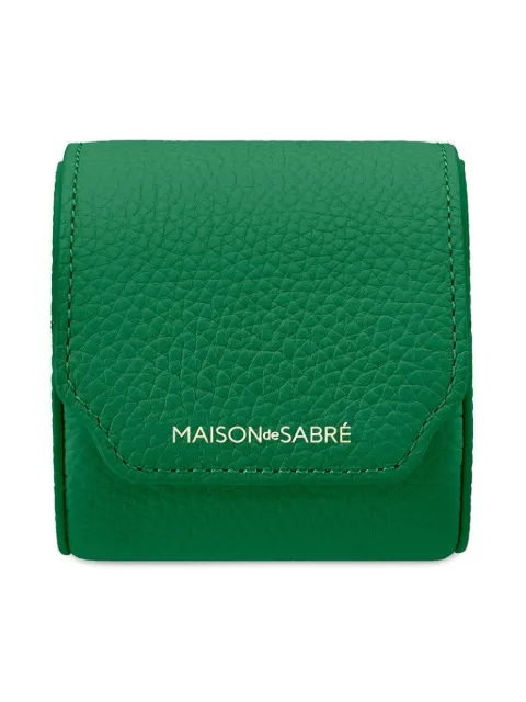 MAISON de SABRÉ leather snap button watch roll