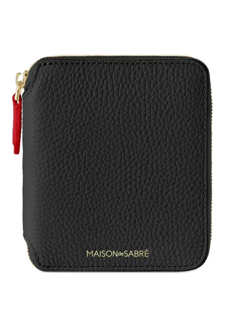 MAISON de SABRÉ zip pebbled leather wallet
