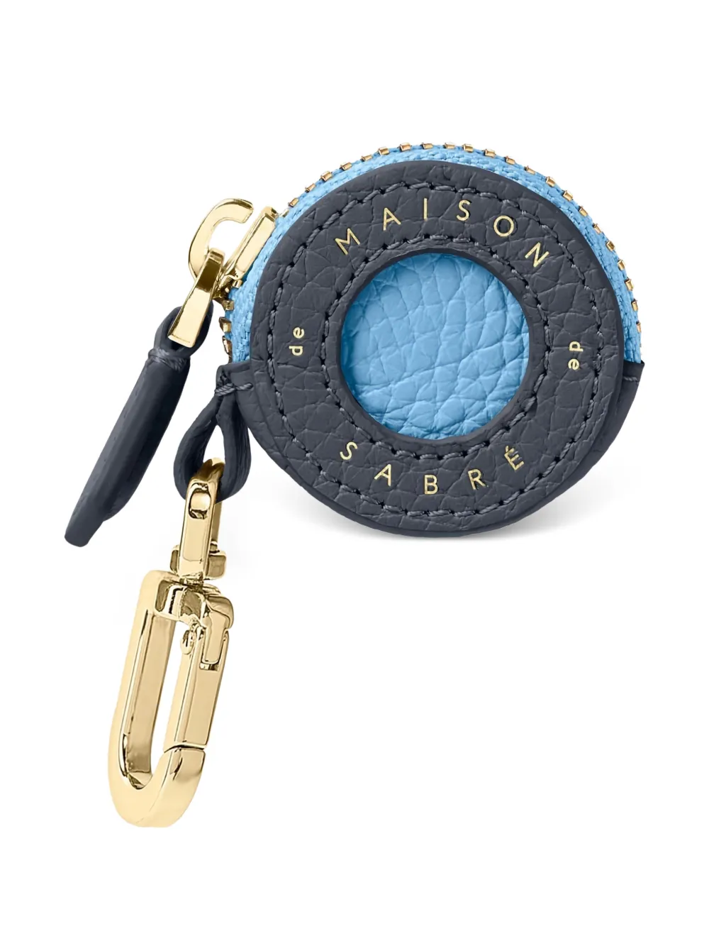 MAISON de SABRÉ embossed leather airtag charm | Blue | Image 1
