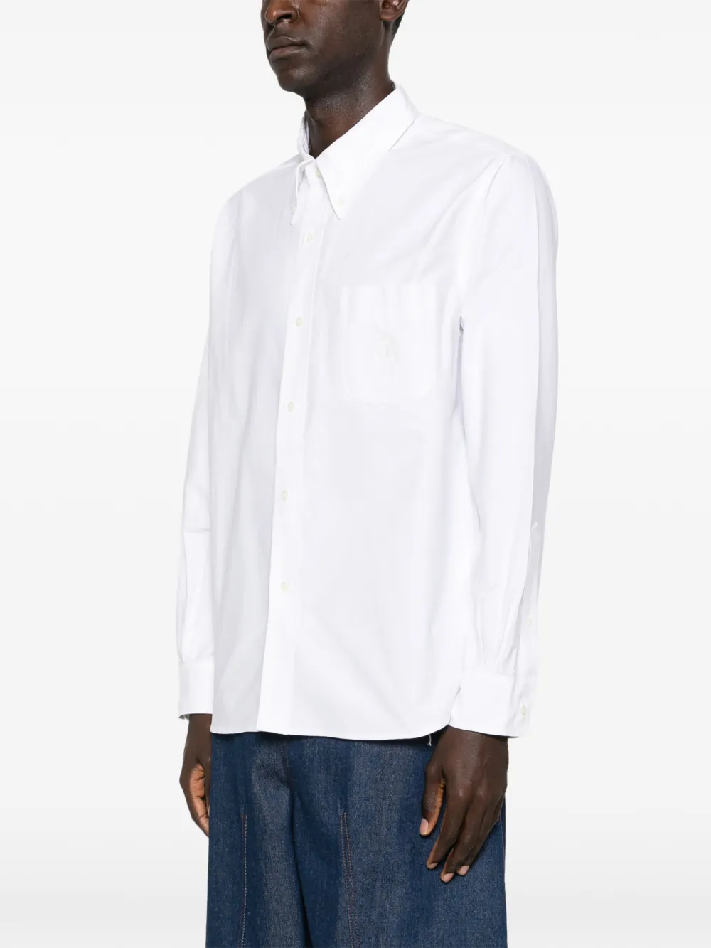  Brain Dead X Brooks Brothers Buttoned Long-sleeve Shirt - White 