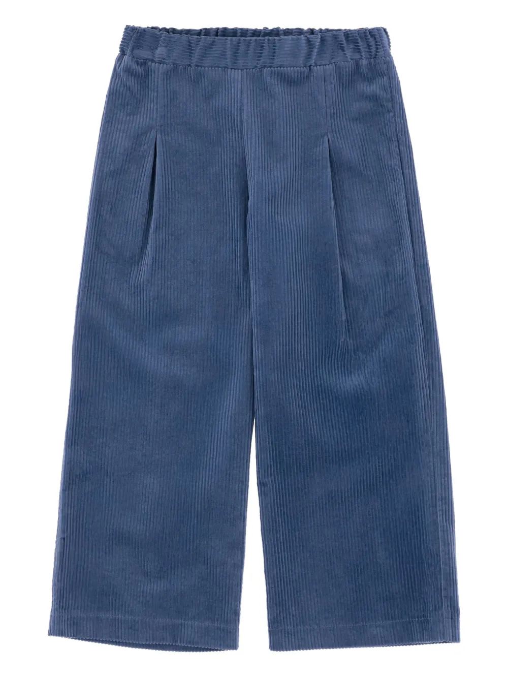 Nicoletta Fanna Pantaloni a coste elasticizzati - Blu