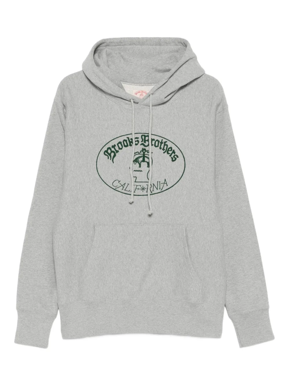 Brain Dead sudadera con capucha y logo de Brain Dead x Brooks Brothers | gris | Image 1