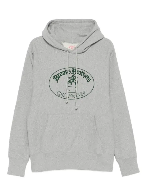 Brain Dead x Brooks Brothers logo hoodie