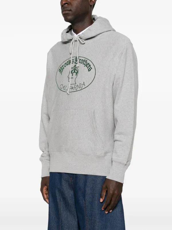 BRAIN DEAD パーカー Mサイズ グレー/バーガンディ BRAIN DEAD（ブレインデット）の「BRAIN-DEAD / Psycho Hippie Hoodie