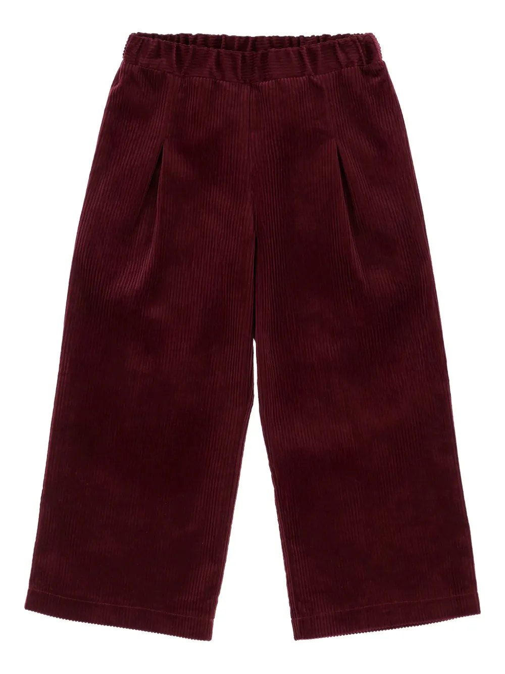 Nicoletta Fanna Pantaloni elasticizzati a coste - Rosso