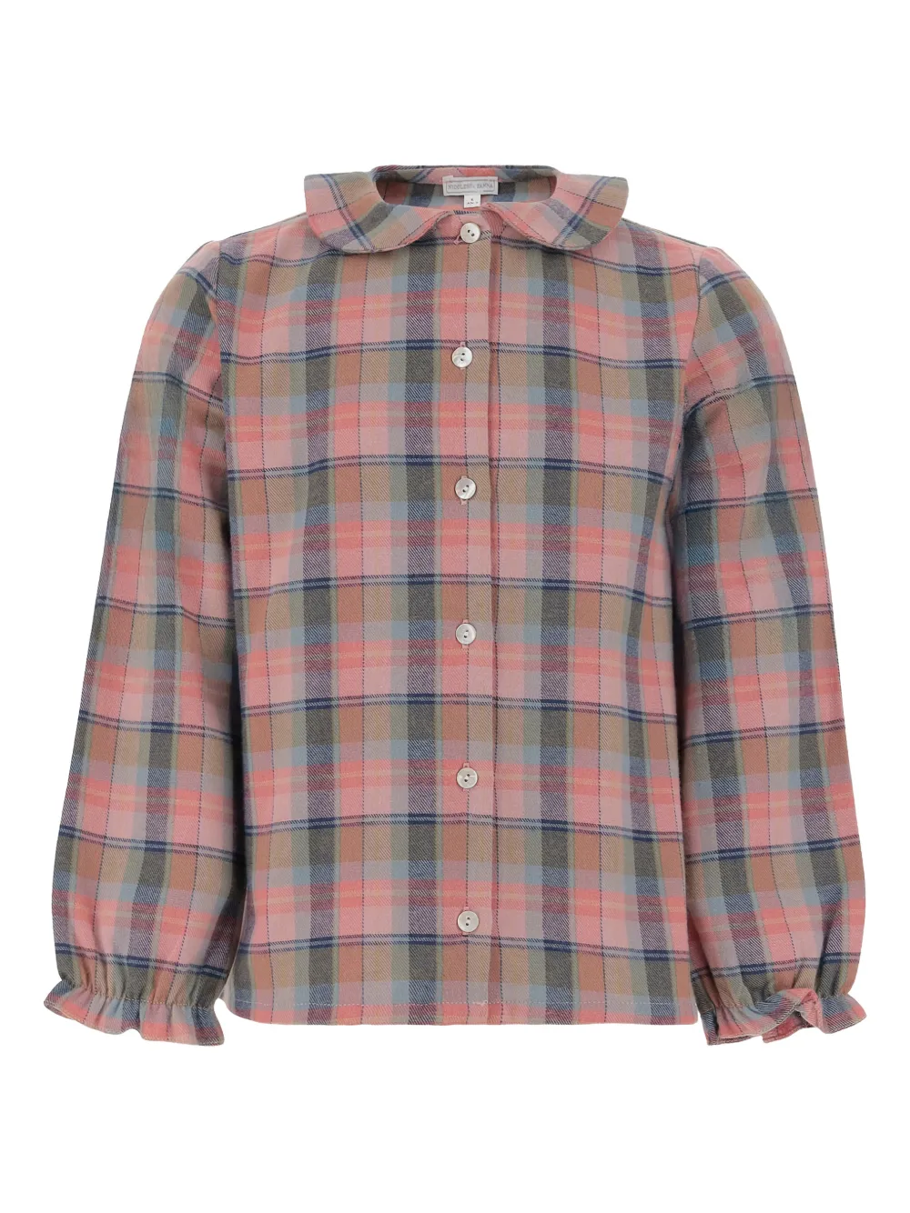 Nicoletta Fanna Kariertes Hemd mit Kragen - Rosa