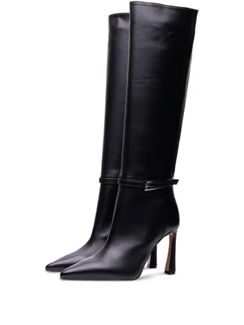 Poche Paris buckle pointed-toe boots