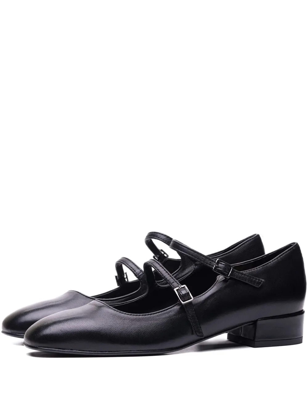 Poche Paris Strap-buckle Pumps In Black