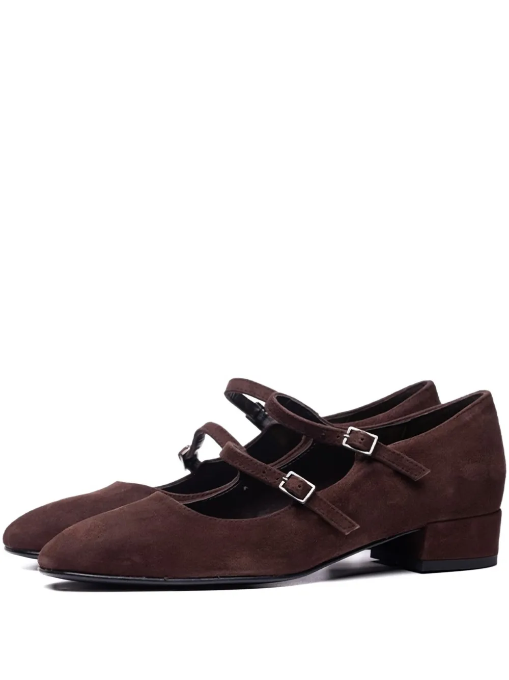 Poche Paris Buckle-strap Pumps In Burgundy