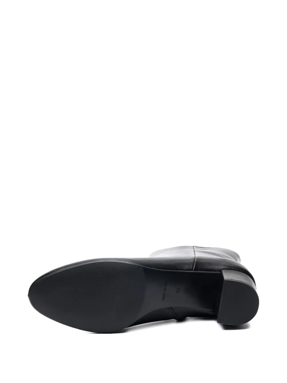 Poche Paris Block-heel Ankle Boots In Black