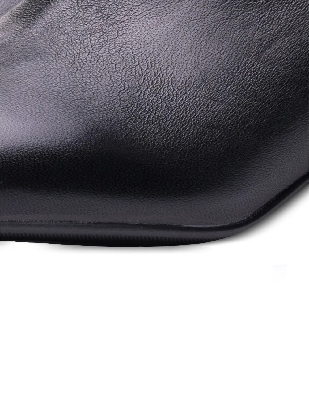 Poche Paris Enkellaarzen met blokhak Zwart