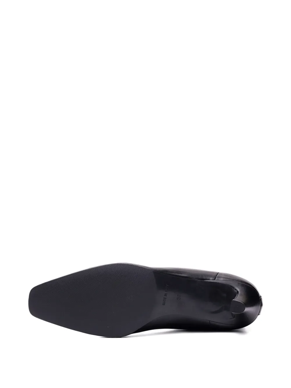 Poche Paris Square-toe Ankle Boots In Black