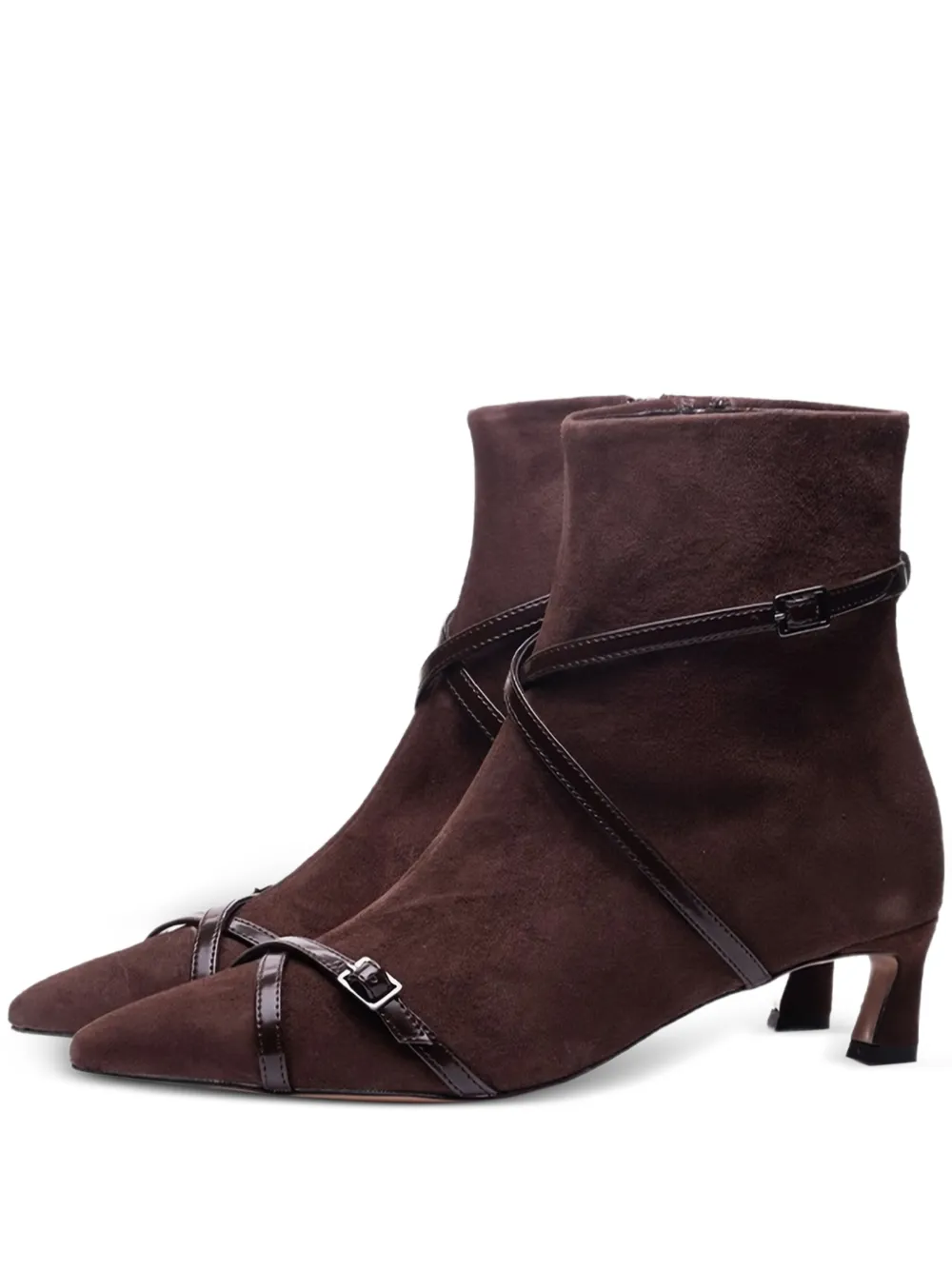 Poche Paris buckle-strap boots | Brown | Image 1
