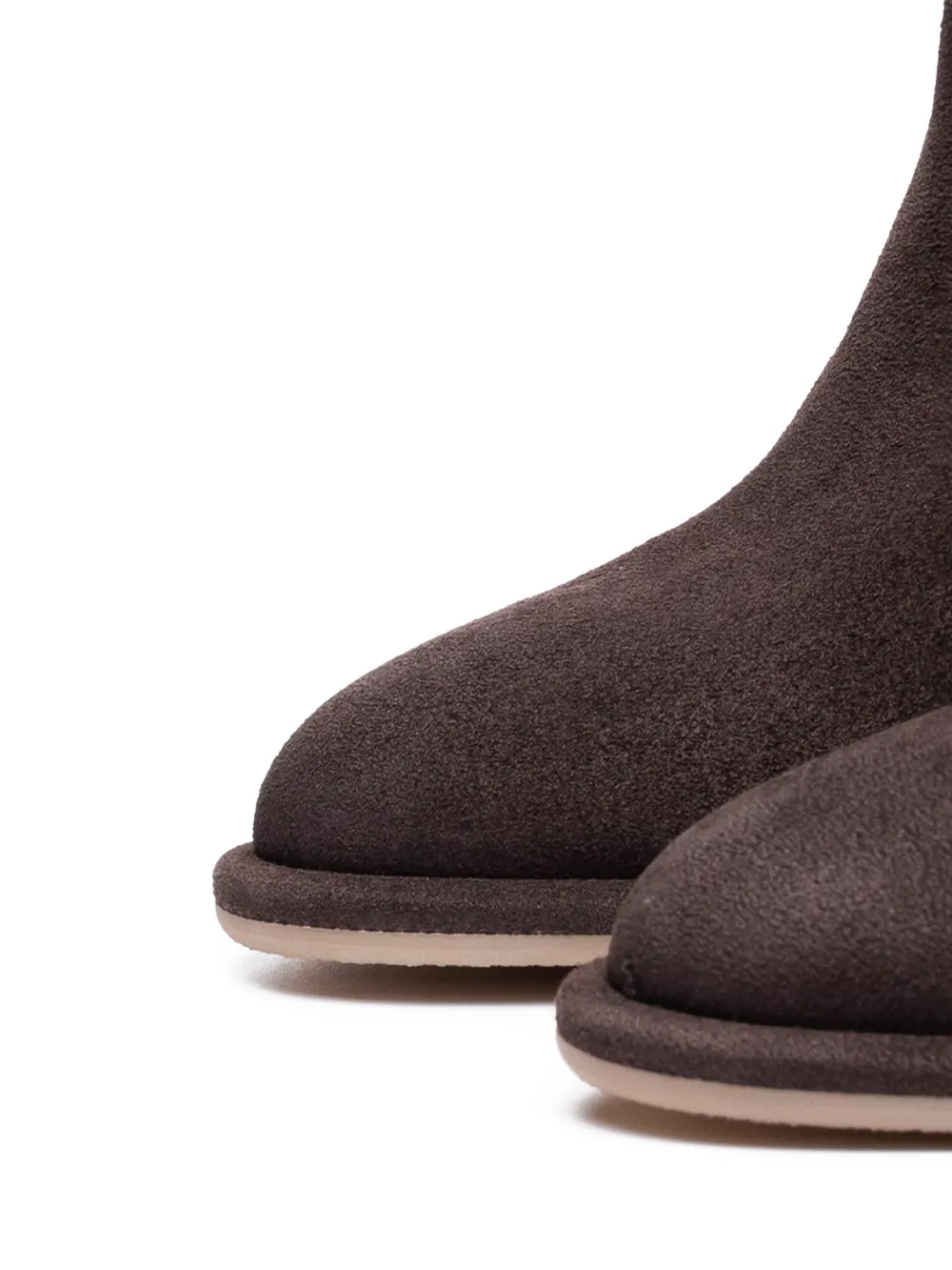 Poche Paris Enkellaarzen met puntige neus Bruin