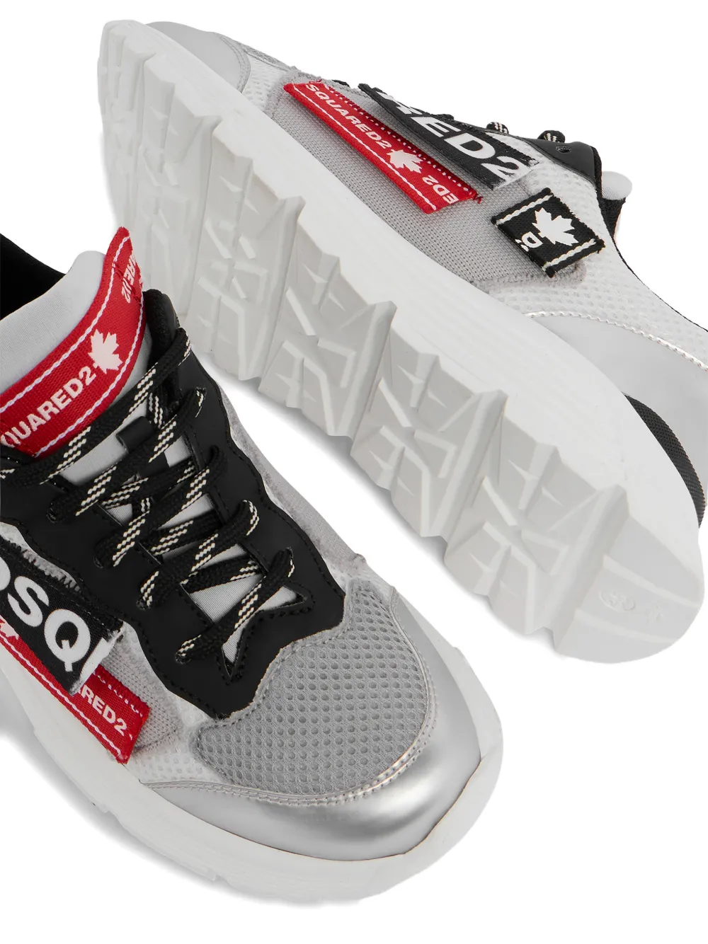 DSQUARED2 KIDS Sneakers met logopatch Zilver