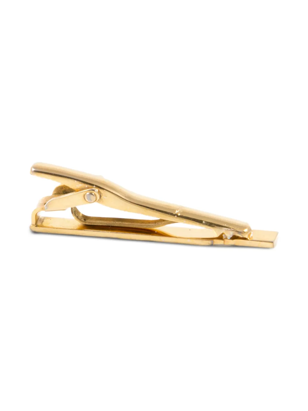 Pre-owned Saint Laurent 1990s Cassandre Tie Clip In Gold