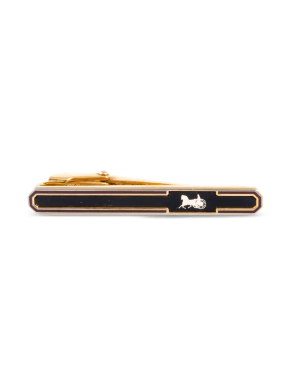 Celine Pre-owned 1990s Caleche Tie Link in Gold