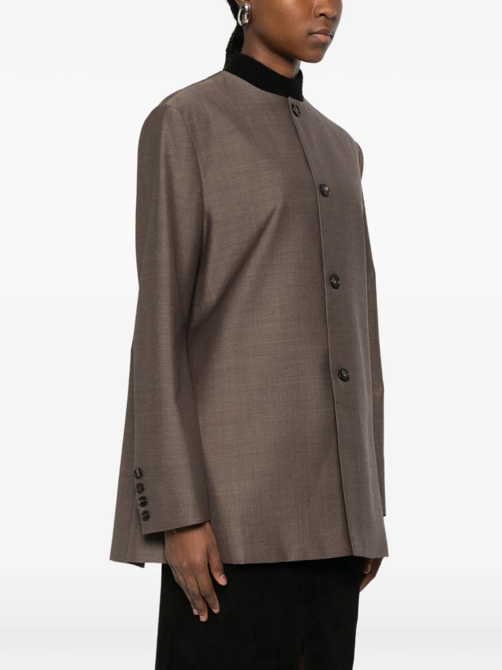  Cordera Button-up Coat - Brown 