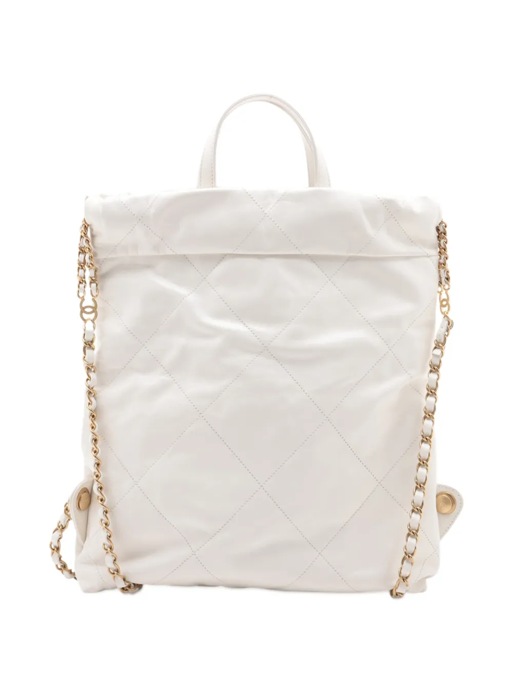 CHANEL Pre-Owned 2021-2025 Shiny Calfskin Chanel 22 Drawstring backpack | Pre-Owned | Image 2