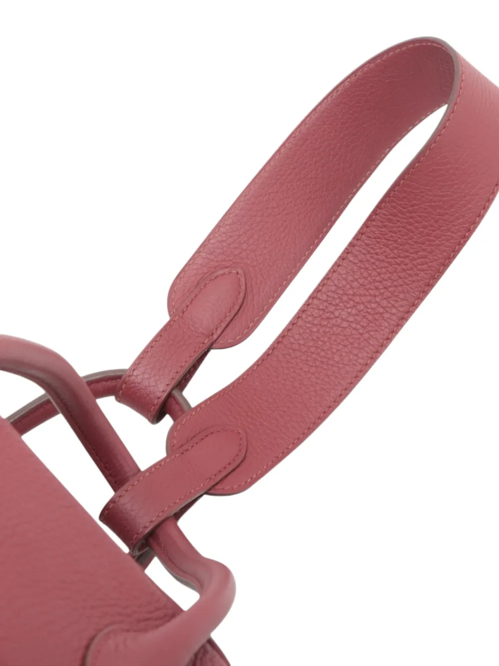 Pre-owned Hermes 2011 Clemence Lindy 34 Satchel In Red