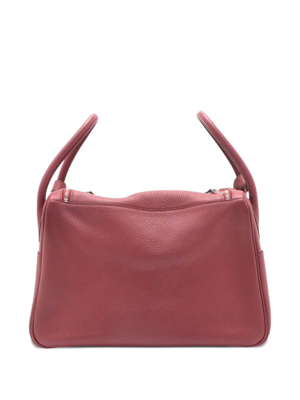 Pre-owned Hermes 2011 Clemence Lindy 34 Satchel In Red