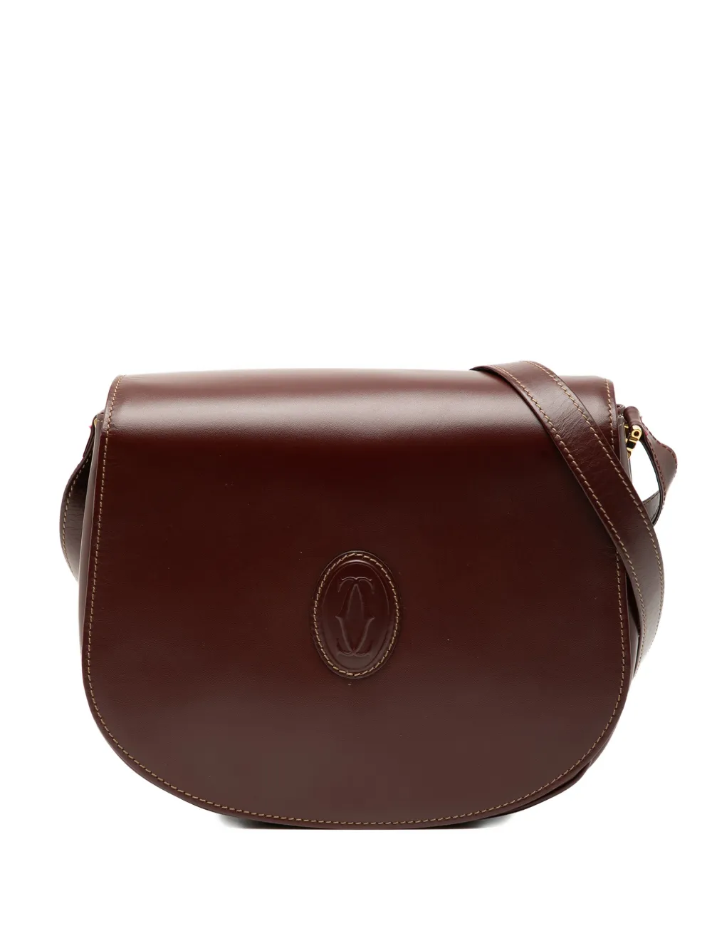 CARTIER Pre-owned 1990-2000 Leather Must De Crossbody Bag In Red