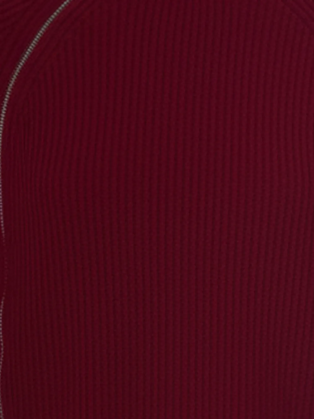 Alpha Studio Zip-up Funnel-neck Cardigan In Burgundy