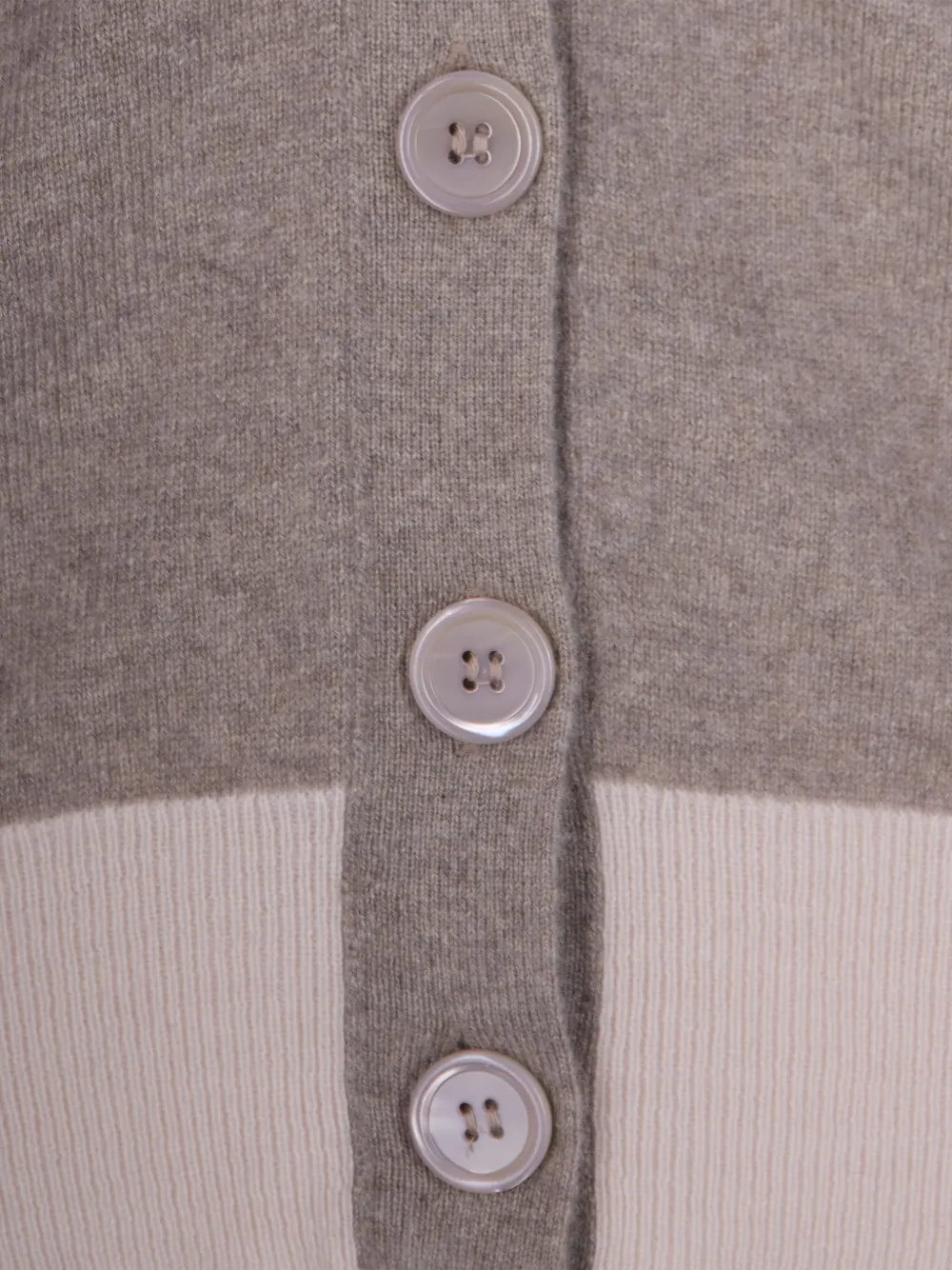 ALPHA STUDIO button cashmere cardigan Beige