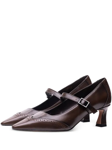 Poche Paris zapatillas con correa y hebilla
