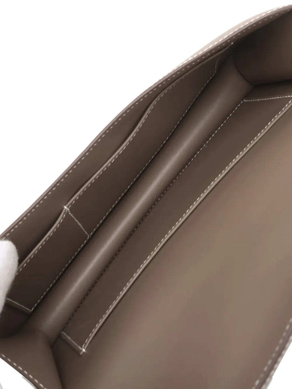 Pre-owned Hermes 2025 Epsom Constance Elan Crossbody Bag In Brown