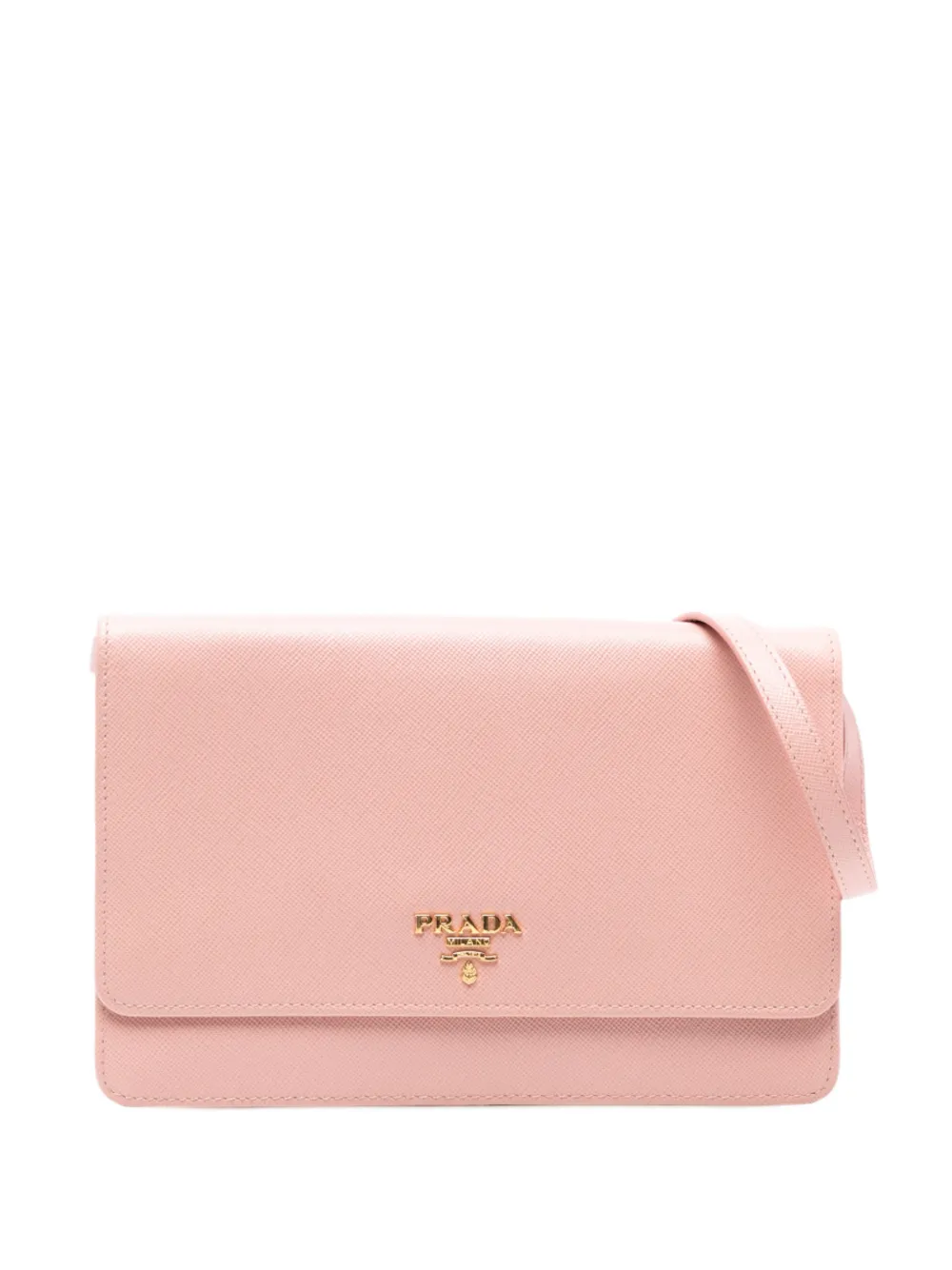 Prada Pre-Owned 2000-2013 Saffiano Wallet on Strap crossbody bag | Pink | Image 1