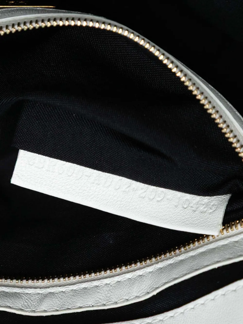 FENDI Pre-owned 2010-2025 Joshua Vides California Sky Medium Embossed Leather Baguette Satchel In White