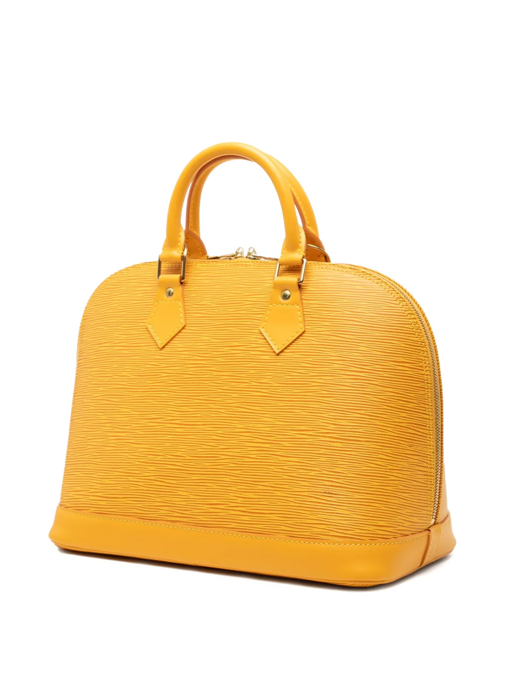 Click to view more detailed imagery on our partner's website Pre-owned Louis Vuitton 1996 Epi Alma Pm Handbag In Yellow