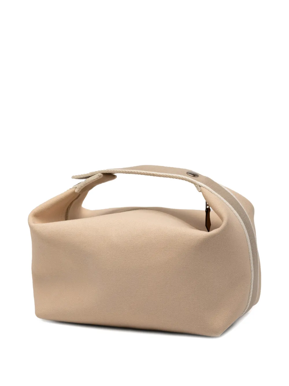 HERMES Pre-owned 2021-2025 Small Canvas Bride A Brac Case Vanity Bag In Brown