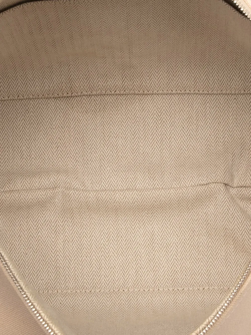 HERMES Pre-owned 2021-2025 Small Canvas Bride A Brac Case Vanity Bag In Brown