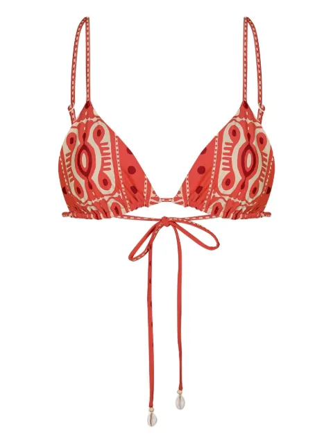 Johanna Ortiz Konibo printed biquini top