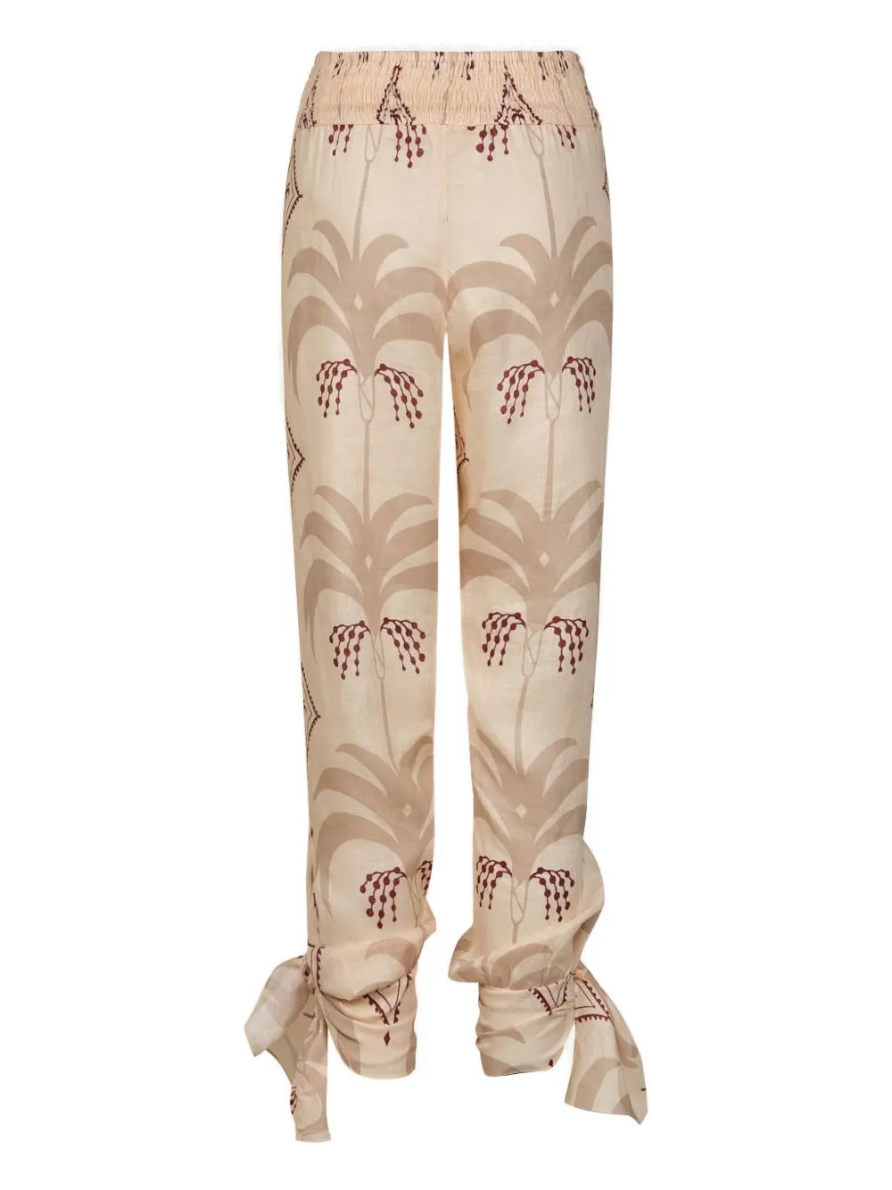 Johanna Ortiz Femininity Dramatic tie trousers - Beige