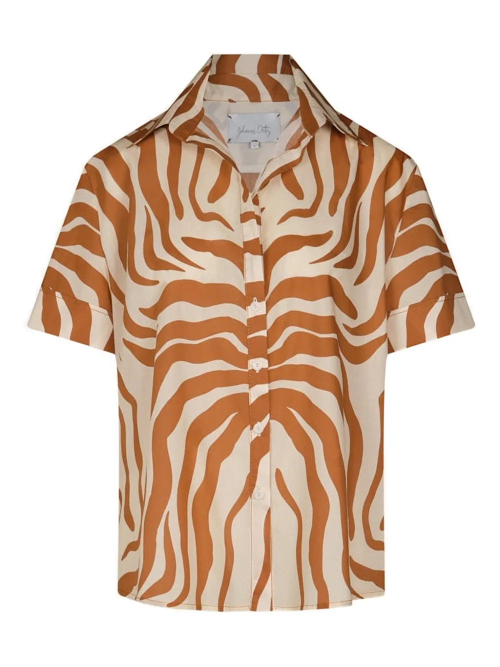 Johanna Ortiz Salty Promises zebra shirt - Toni neutri