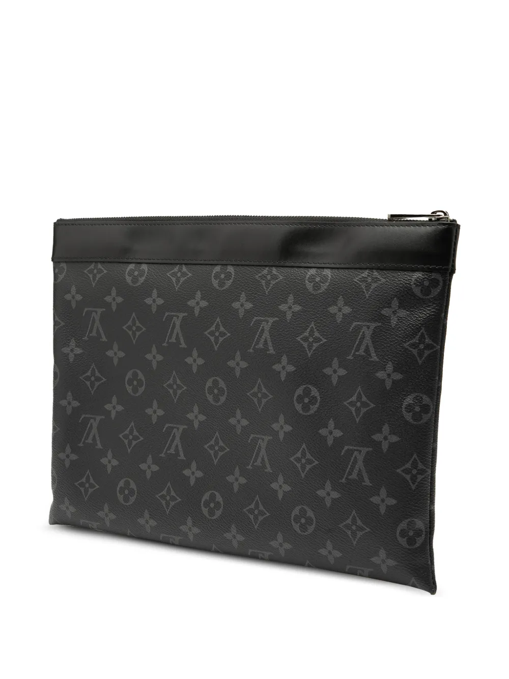 Louis Vuitton Pre-Owned 2019 Monogram Eclipse Discovery Pochette GM clutch bag | Pre-Owned | Image 2