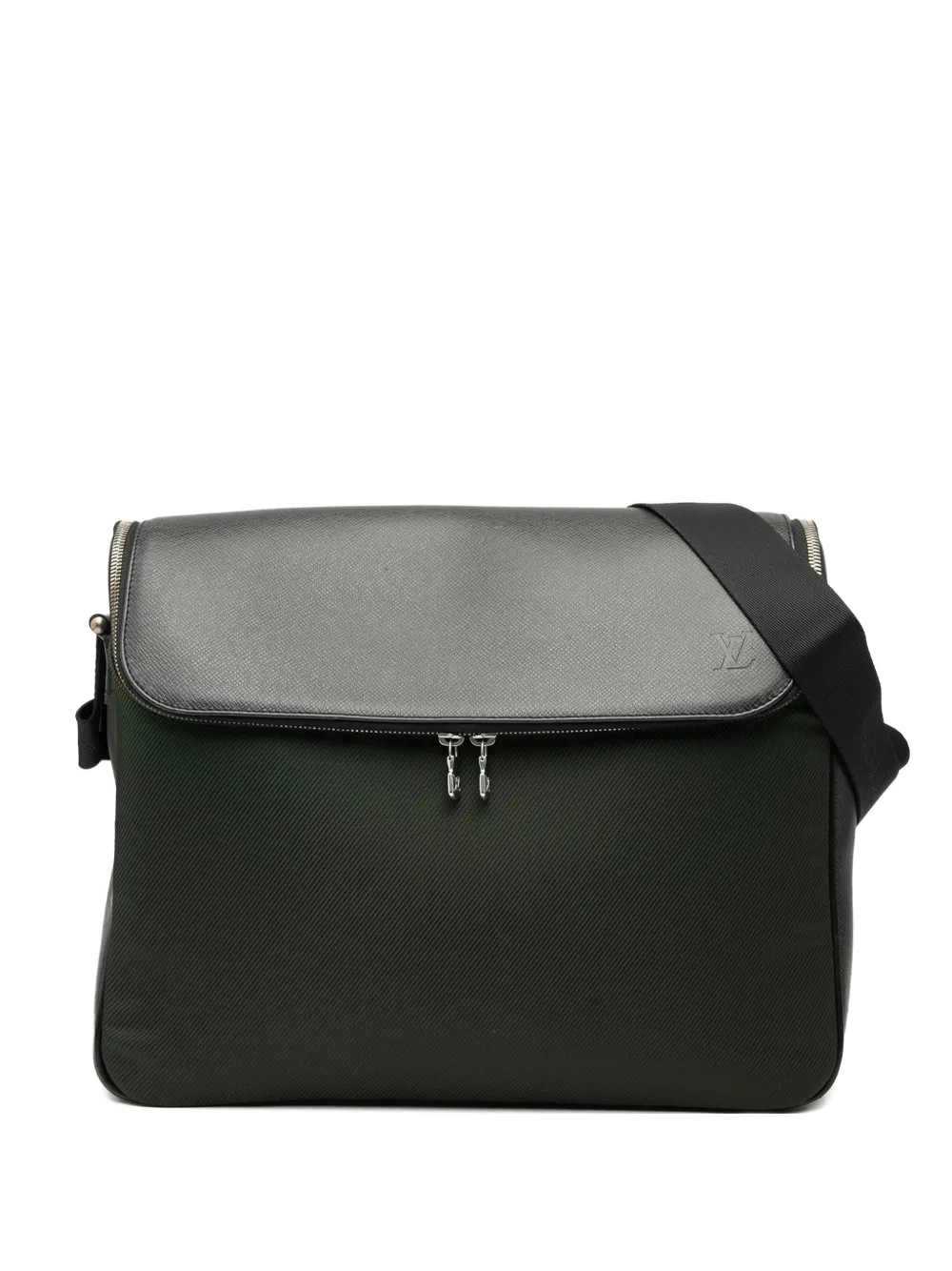 Louis Vuitton Pre-Owned 2005 Taiga and Canvas Taimyr crossbody bag | Green | Image 1