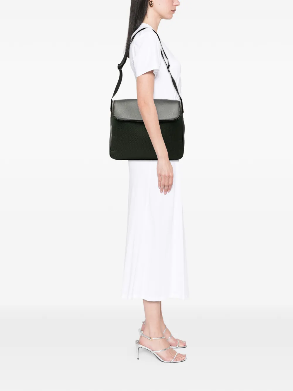 Louis Vuitton Pre-Owned 2005 Taiga and Canvas Taimyr crossbody bag | Pre-Owned | Image 2