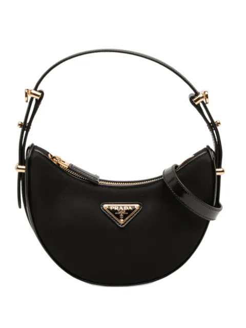 Prada Pre-Owned 2013-2025 Small Re Nylon and Leather Arque satchel