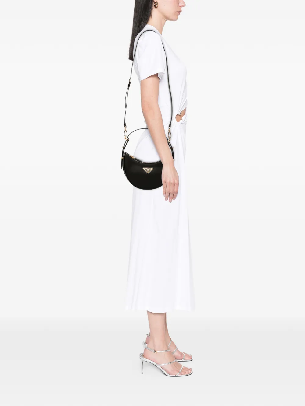 Prada Pre-Owned 2013-2025 Small Re Nylon and Leather Arque satchel | Pre-Owned | Image 2