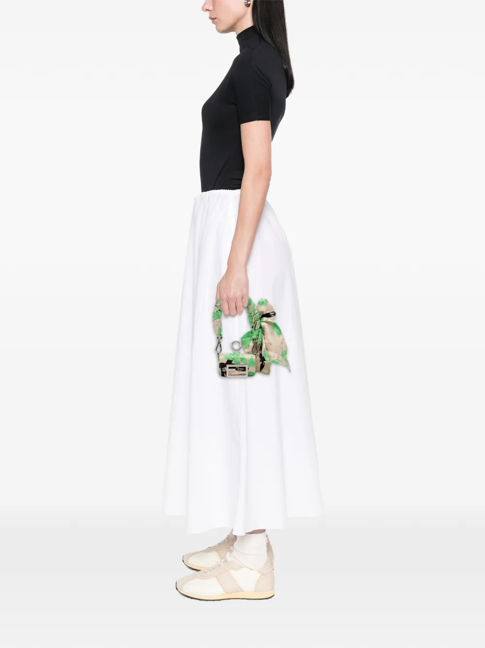 Fendi Pre-Owned 2010-2025 Nano Satin Charm Baguette shoulder bag | Pre-Owned | Image 2