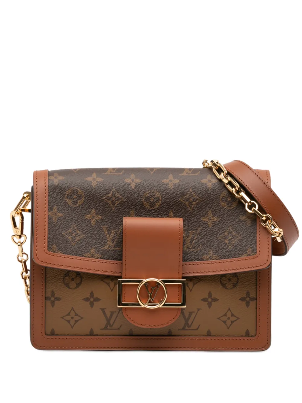 Louis Vuitton Pre-Owned 2020 Monogram Reverse Dauphine MM satchel - Marrone