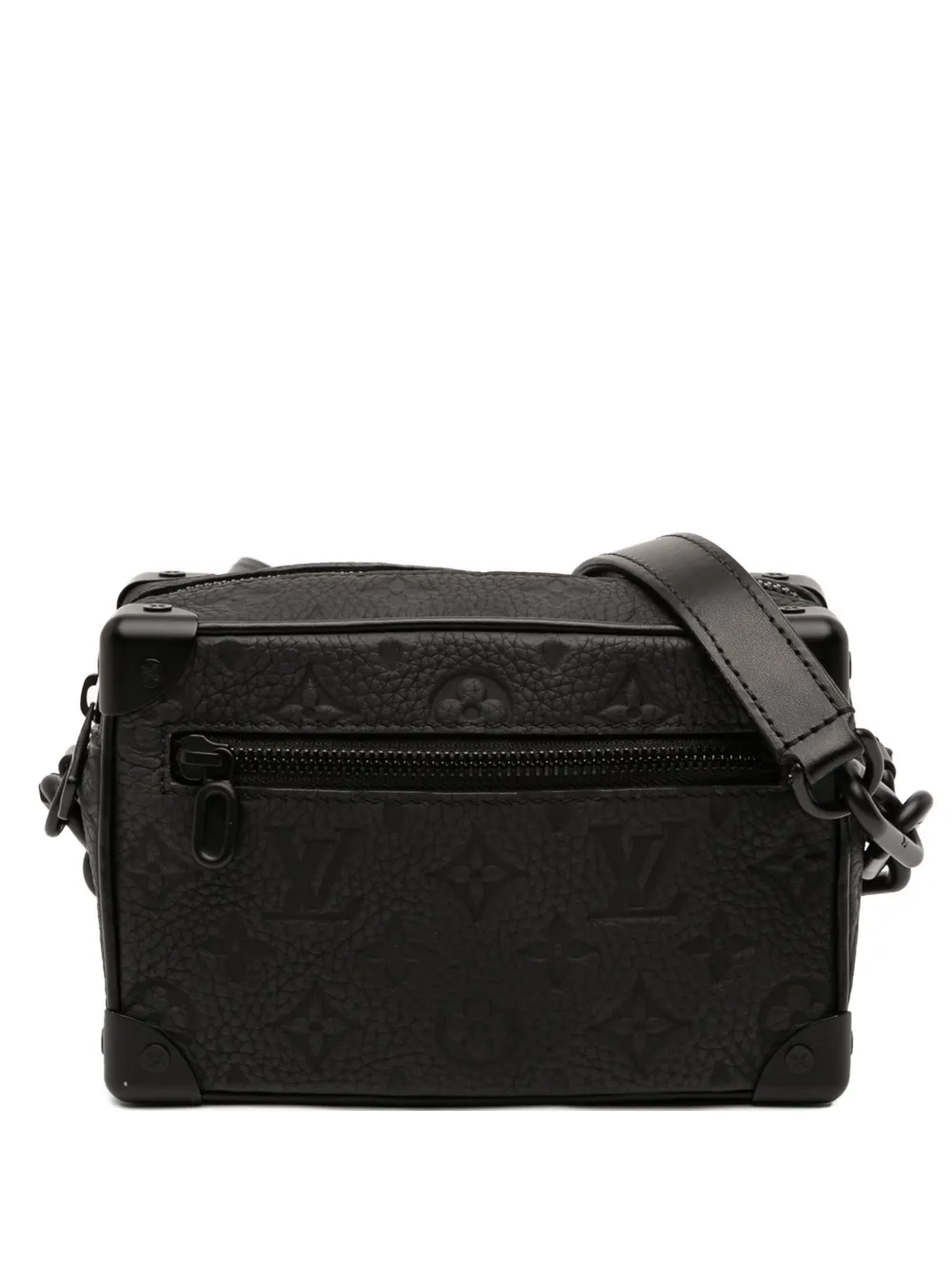 Louis Vuitton Pre-Owned Borsa a tracolla Soft Trunk mini in pelle Taurillon con monogramma 2020 - Nero
